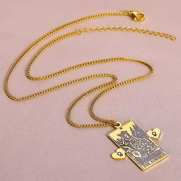 ⚜️[𝟯/$𝟭𝟴]⚜️NEW Empress Tarot Card Stainless Steel Necklace - Picture 6 of 12